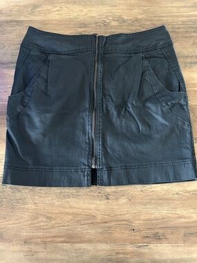 Part two Women’s Black Zip-Front Mini Skirt style Séverine